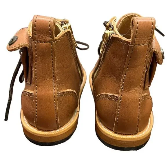 Mikoleon Heirloom Classic Boots Brown [Children Leather Boots] size 20 - Picture 3 of 11